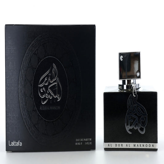 Al Dur Al Maknoon Silver by Lattafa, 3.4 oz EDP Spray for